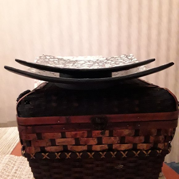 Balinese Mosaic Small Square Dragonfly Plates - Picture 6 of 6